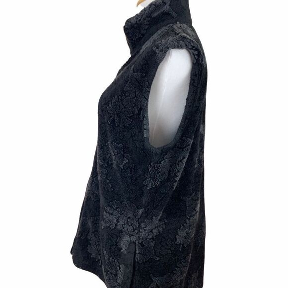 Columbia fleece leaf print zip vest S - Picture 3 of 6